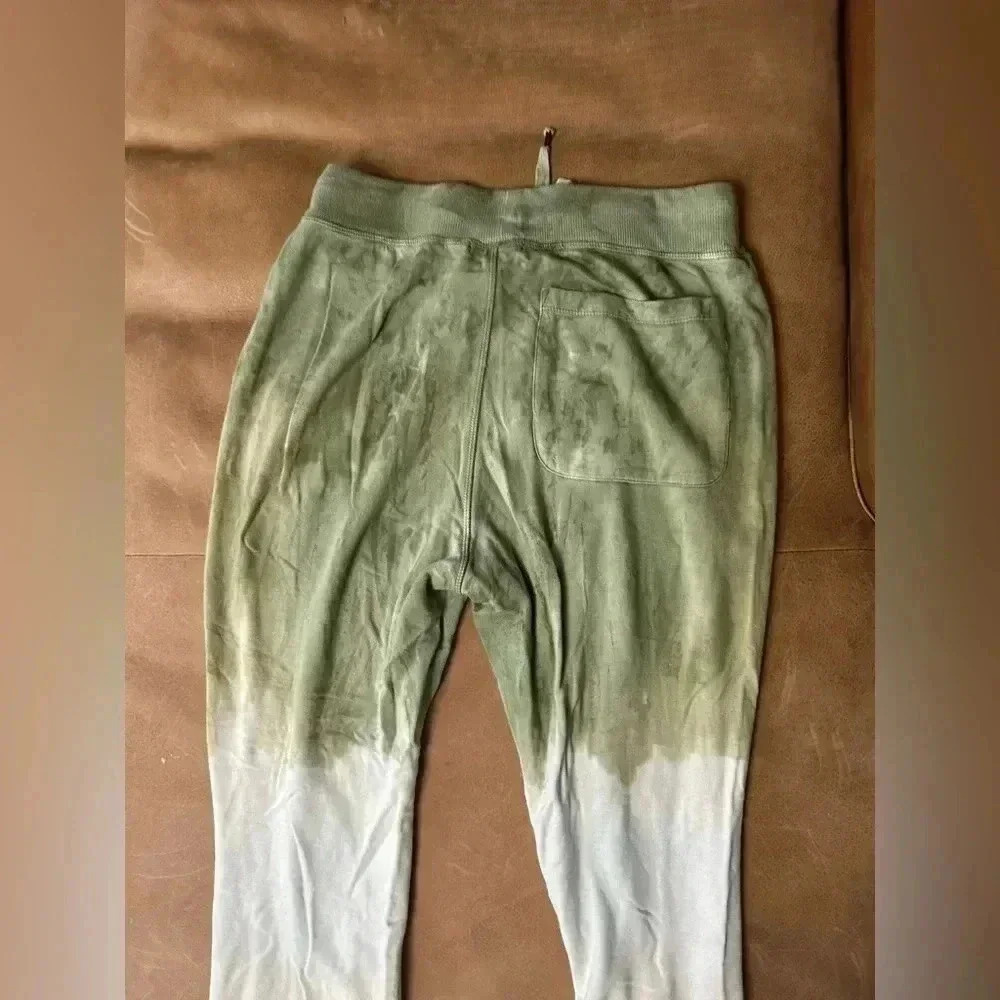 Young Fabulous and Broke Juliette Green Ombré Tie Dye Joggers Size Medium - Picture 12 of 12